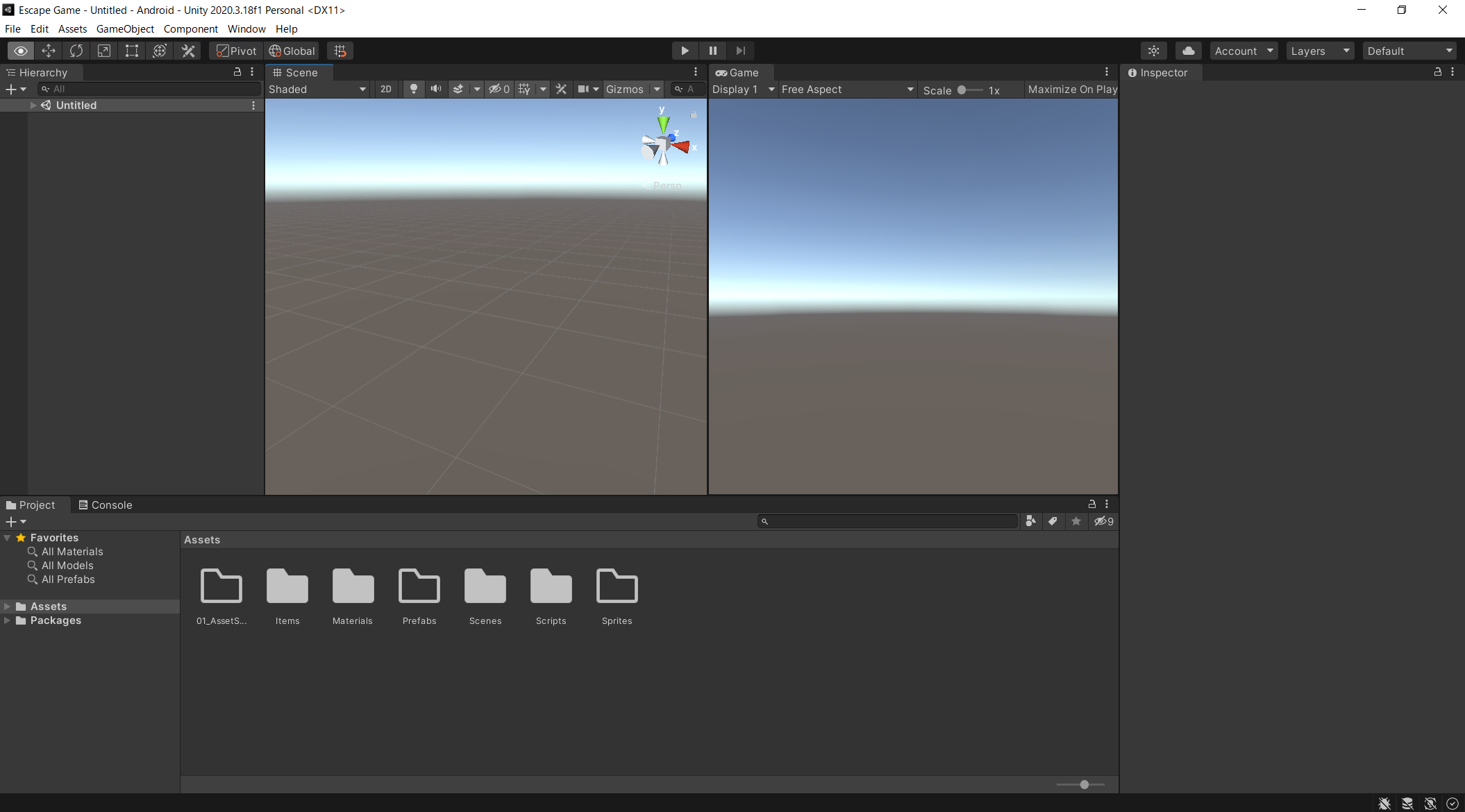 Unity layout 0